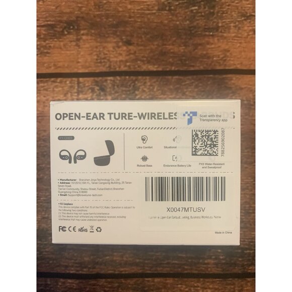 Bravetune Open-Ear True-Wireless Earbuds With Long Battery Life Secure Fit & IPX - Picture 2 of 2